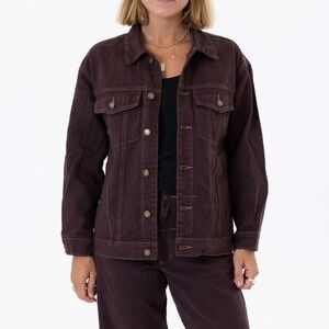 Thrills Madi Brown Denim Jacket